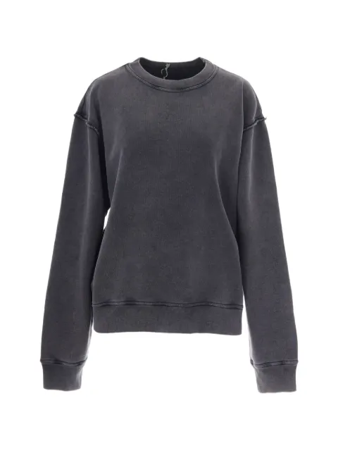 Haikure open-back raw-edge sweatshirt Grey HEW54158TJ06