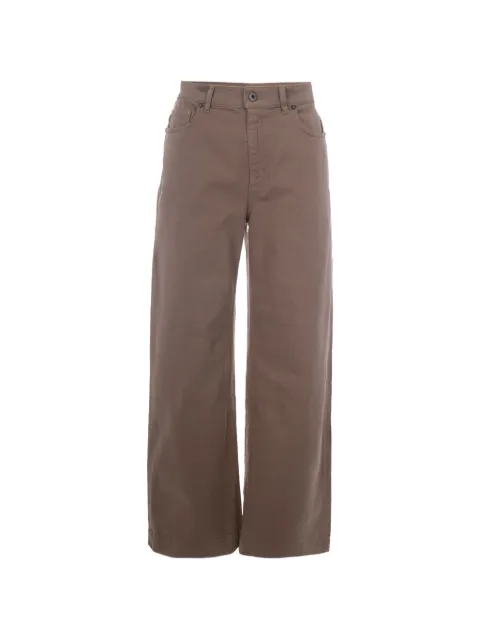 P.A.R.O.S.H. button-up wide-leg jeans Neutrals D233035003