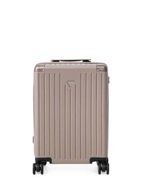 GUESS USA logo-plaque ridged suitcase Neutrals TWHP1951983