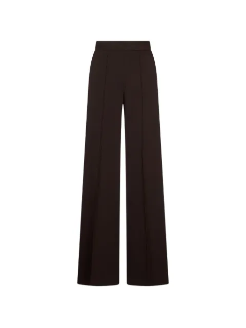 Agnona pressed-crease wide-leg trousers Brown T71203YUW022