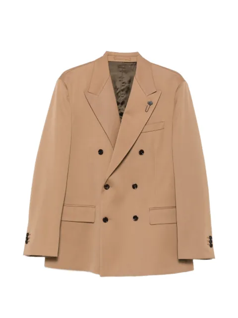 Lardini double-breasted peak-lapel blazer Neutrals AC6930EACIF67442