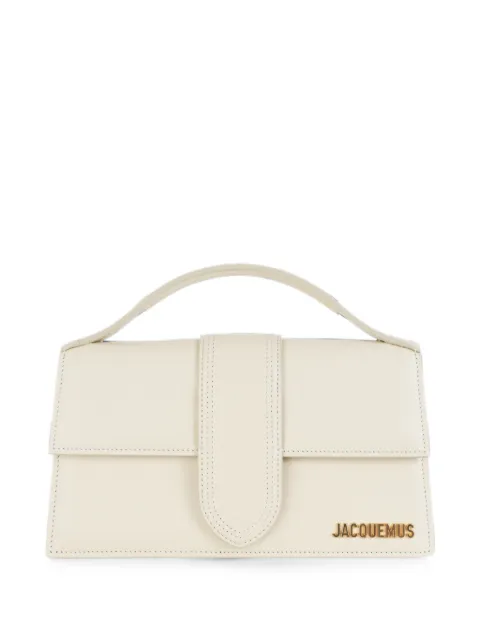Jacquemus The large Bambino logo-plaque shoulder bag Neutrals BAW00007AC01C02