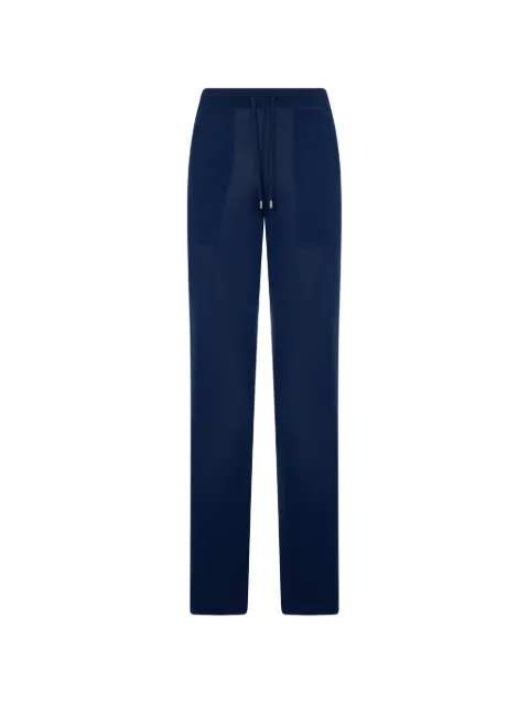 Moorer knitted drawstring trousers Blue LOLLIEFXK