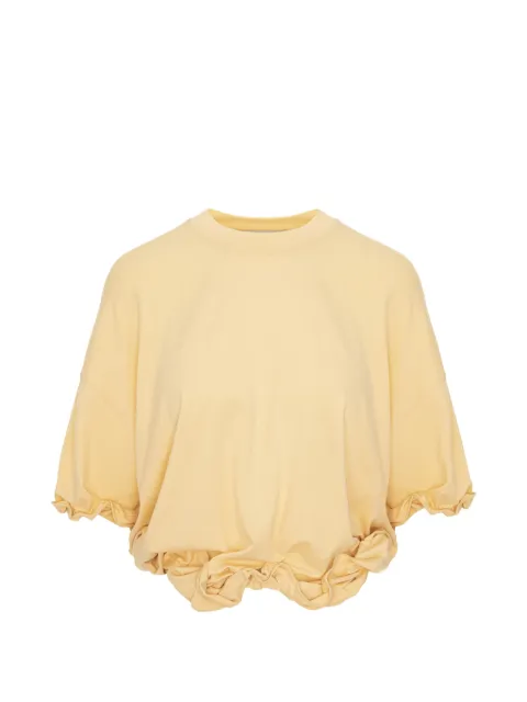 Seen Users Twombly Bloom ruffled T-shirt Yellow SEEN12TOP02