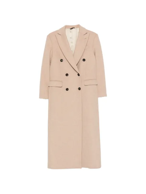 ERALDO double-breasted peaked-lapel coat Neutrals 570925217640890