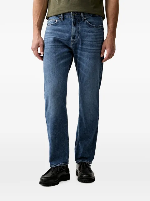 Joop! faded-effect logo-patch jeans Blue 30104821