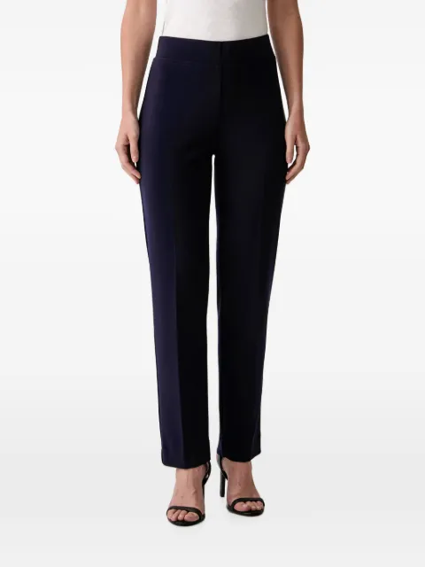 Joseph Ribkoff pressed-crease rear-slit trousers Blue 143105