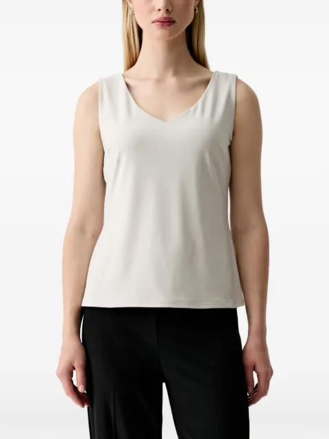Joseph Ribkoff V-neck sleeveless top Neutrals 201546CO