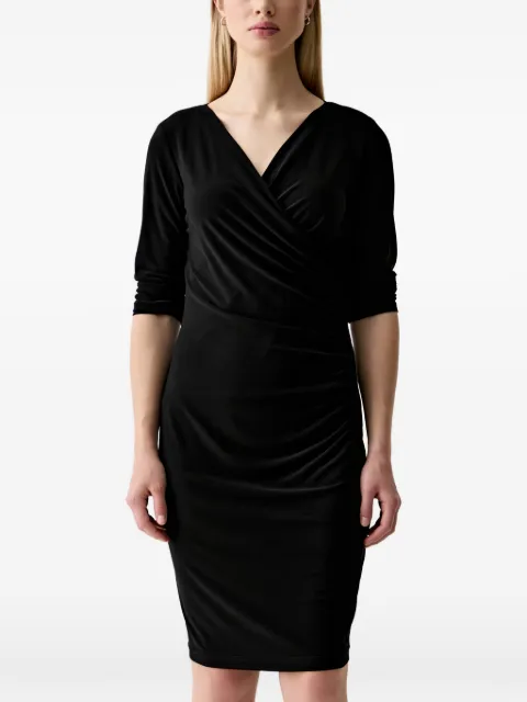 Joseph Ribkoff ruched wrap-style mini dress Black 233305CO