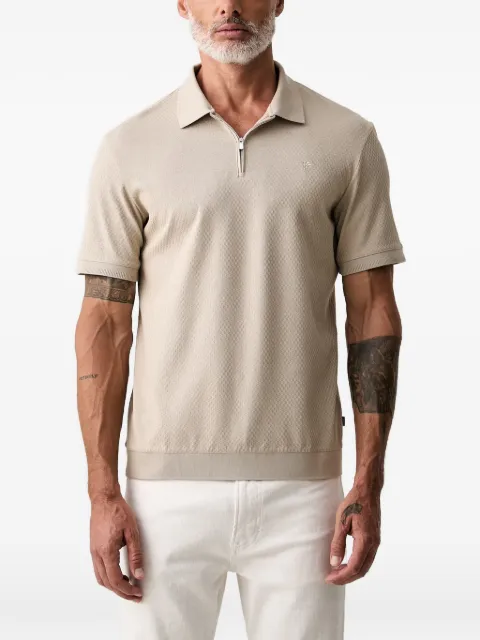 Joop! quarter-zip polo shirt Neutrals 30103411