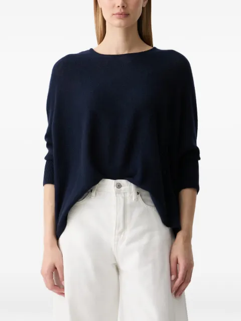 Joop! batwing-sleeve ribbed-cuff sweater Blue 30103319