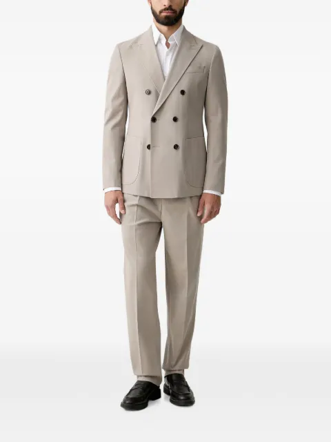 Joop! double-breasted peak-lapel suit Neutrals 30103682
