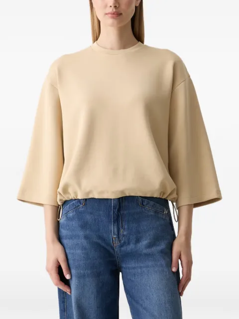 Joop! drawstring-hem T-shirt Neutrals 30103322