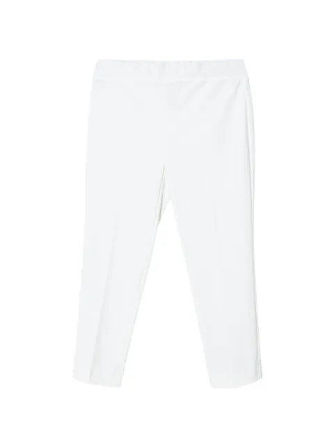 Joseph Ribkoff pressed-crease rear-slit trousers White 143105CO