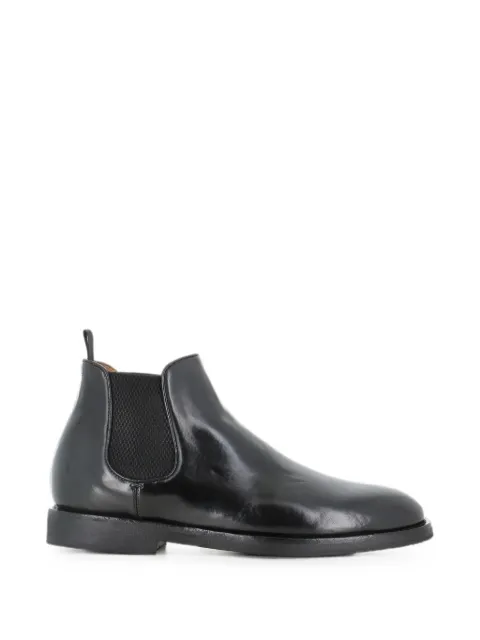 Officine Creative leather Chelsea boots Black BARITONFLEXI002