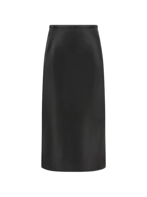 Co high-waisted leather midi skirt Black 3347LPL