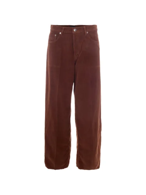 Haikure corduroy wide-leg trousers Brown HEW03296GF184PX