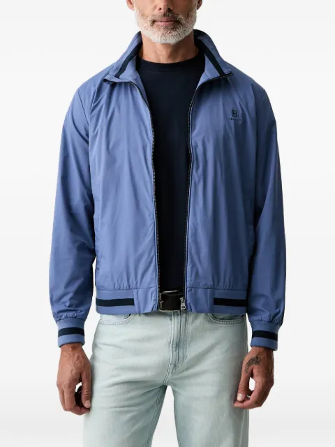 Hackett London logo-detail zip-fastening jacket Blue HM4000193