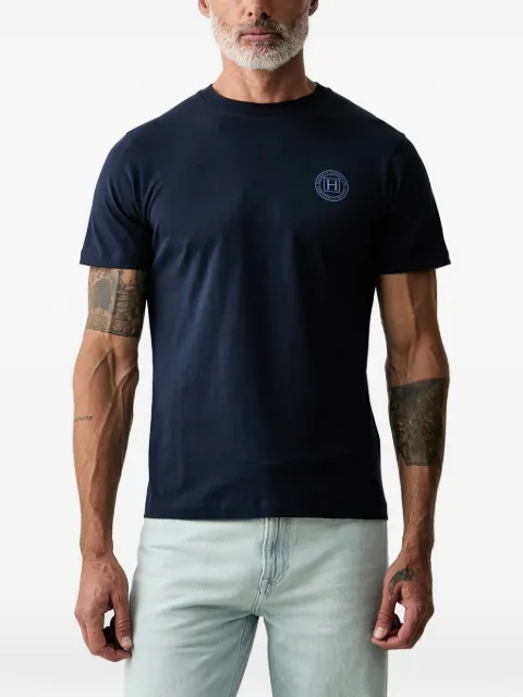 Hackett London logo-print crew neck T-shirt Blue HM5000121