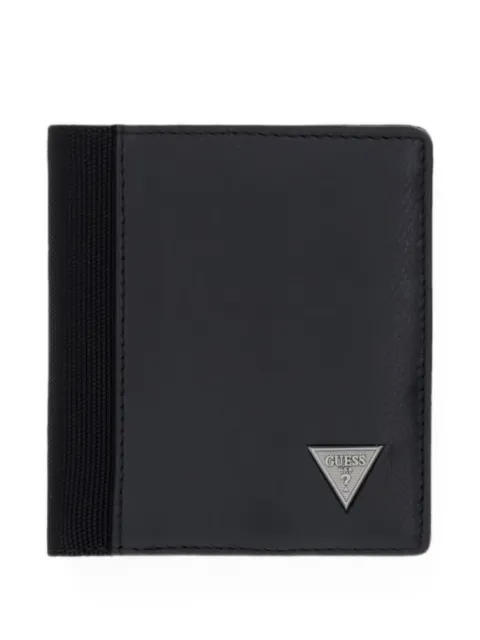 GUESS USA logo-plaque bifold wallet Black SMBEHNLEA22