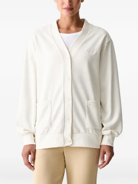 GUESS USA logo-embroidered cardigan White V6YQ09K4289
