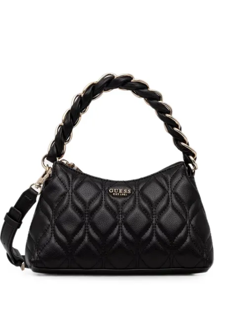 GUESS USA Maxine quilted braided-handle tote bag Black HWQG9733720
