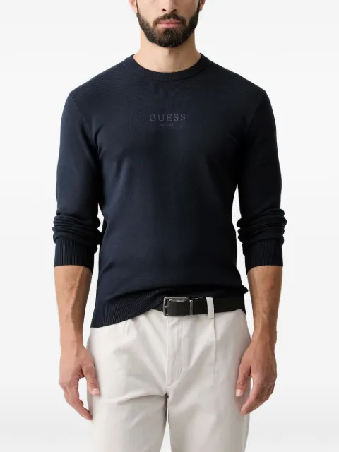 GUESS USA logo-print sweater Blue M6YR12Z0917