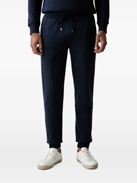 Hackett London logo-embroidered drawstring track pants Blue HM5800129