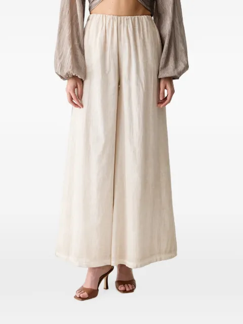 Haveone elasticated-waistband palazzo pants Neutrals PFLQ232