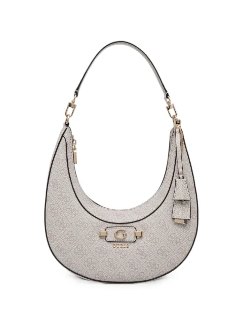 GUESS USA Lindsey monogram-print curved shoulder bag Neutrals HWSG9749010