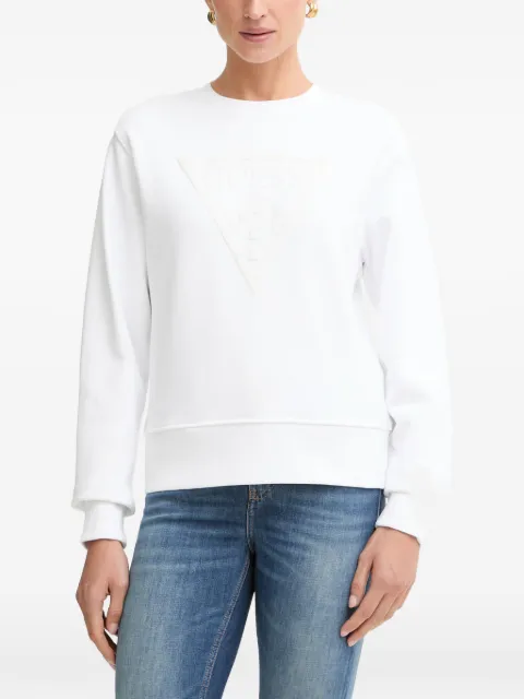 GUESS USA logo-patch hoodie White W6YQ04K3858
