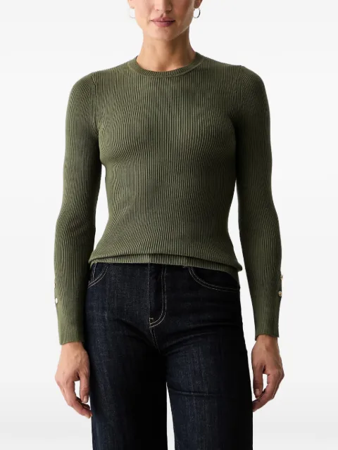 GUESS USA ribbed-knit T-shirt Green W6YR09Z0948