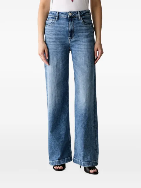GUESS USA Bellagio logo-plaque jeans Blue W6YA1CD1337