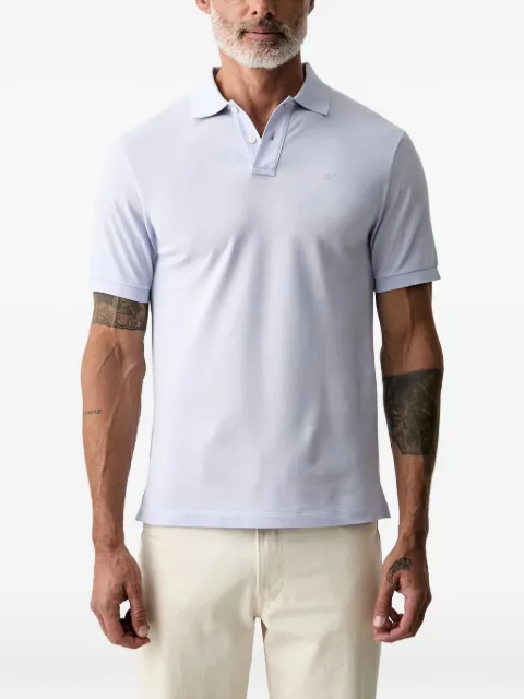 Hackett London logo-embroidered polo shirt Purple HM5600203