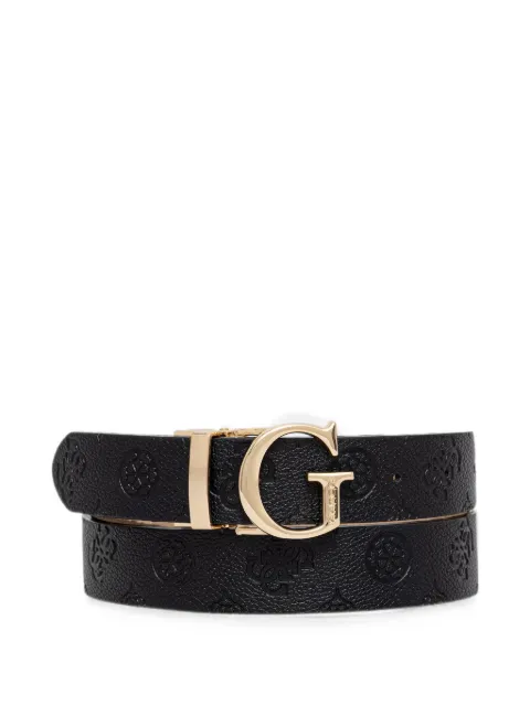 GUESS USA logo-plaque reversible belt Black BW7861P3430