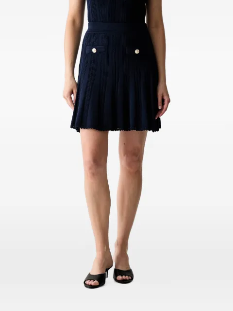 GUESS USA button-detail mini skirt Blue W6YD21Z0971