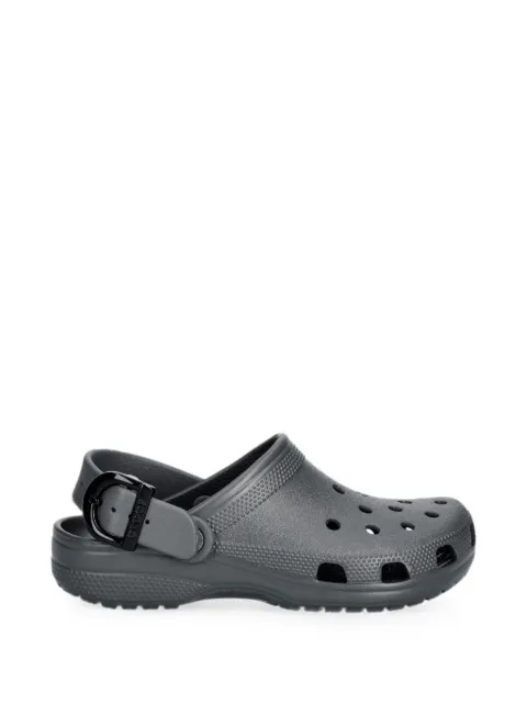 Crocs perforated buckle-strap mules Grey 213347
