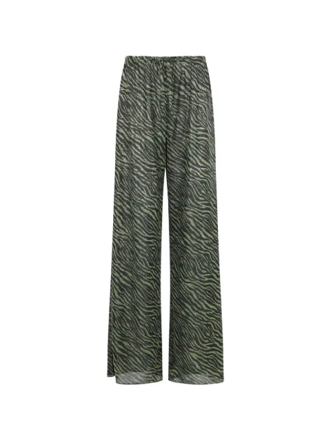 Oséree animal-print trousers Black LPF257