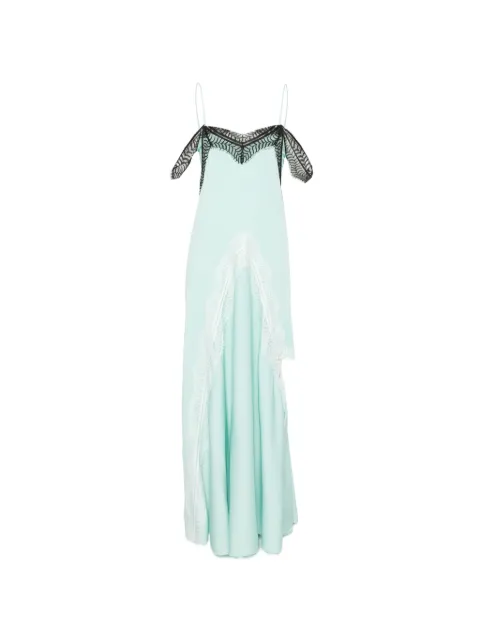 Christopher Esber lace-trim midi dress Blue 26023201