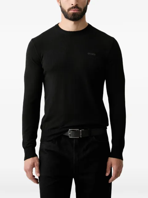 GUESS USA logo-embroidered sweater Black M6YR07Z0912