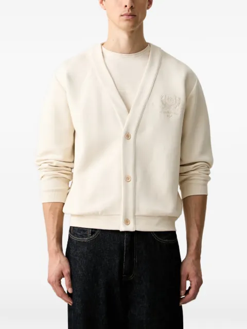 GUESS USA embroidered-logo cardigan Neutrals Z6YQ19K4989