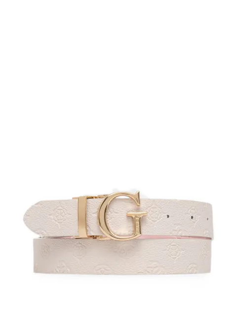 GUESS USA James 4G logo-embossed reversible belt Neutrals BW7861P3430