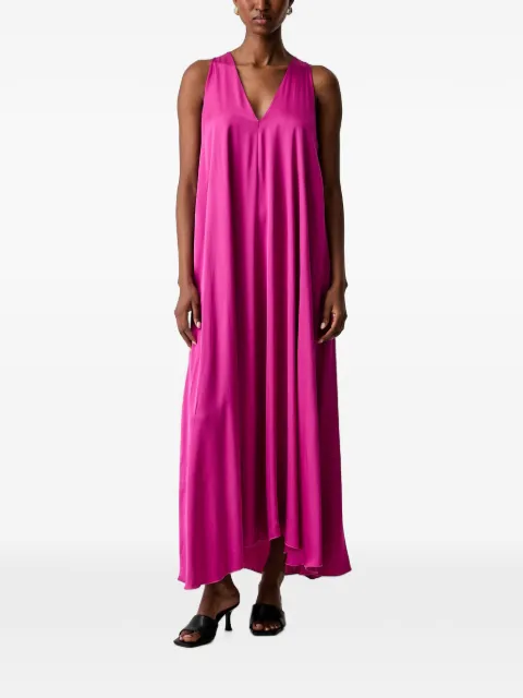 Haveone V-neck sleeveless maxi dress Pink AWGQ018