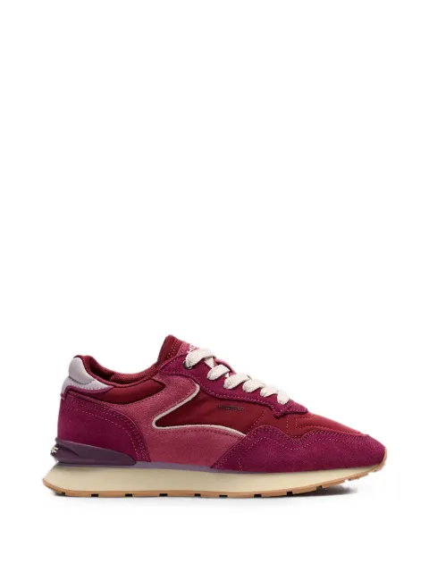 Hoff City calf suede-panelled sneakers Red 22602408