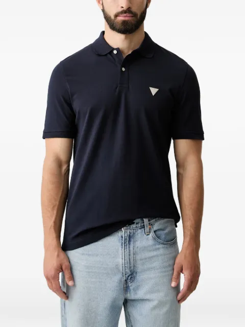 GUESS USA logo-patch polo shirt Blue M6YP60K4388