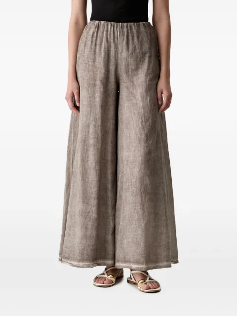 Haveone elasticated palazzo pants Neutrals PFLQ232