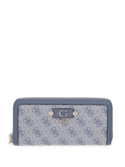 GUESS USA logo-print detachable-strap wallet Blue SWSG9749146