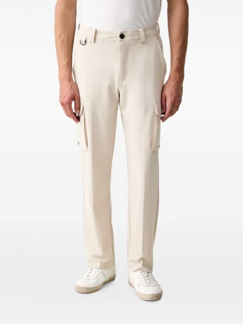 GUESS USA x North Sails logo-patch cargo pants Neutrals M6GB22W2168