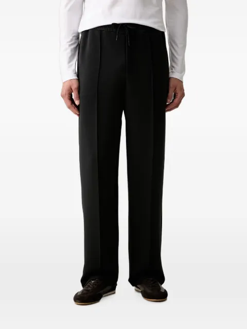 GUESS USA logo-patch drawstring track pants Black Z6YB17K4995