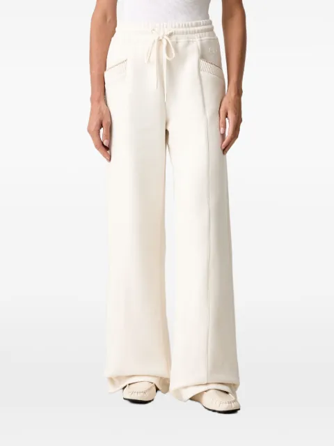 GUESS USA drawstring wide-leg track pants Neutrals W6YB31K5319